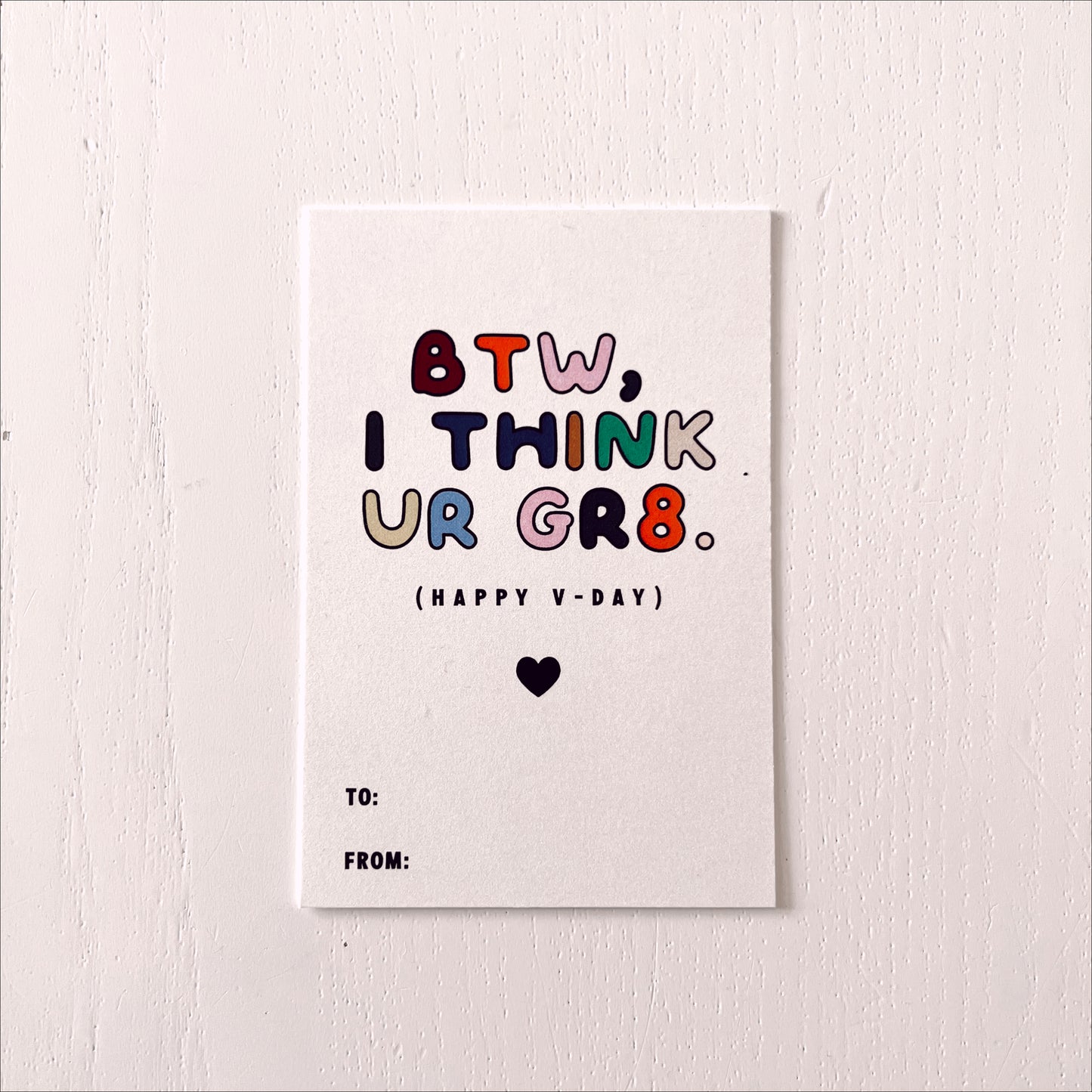BTW, UR GR8!