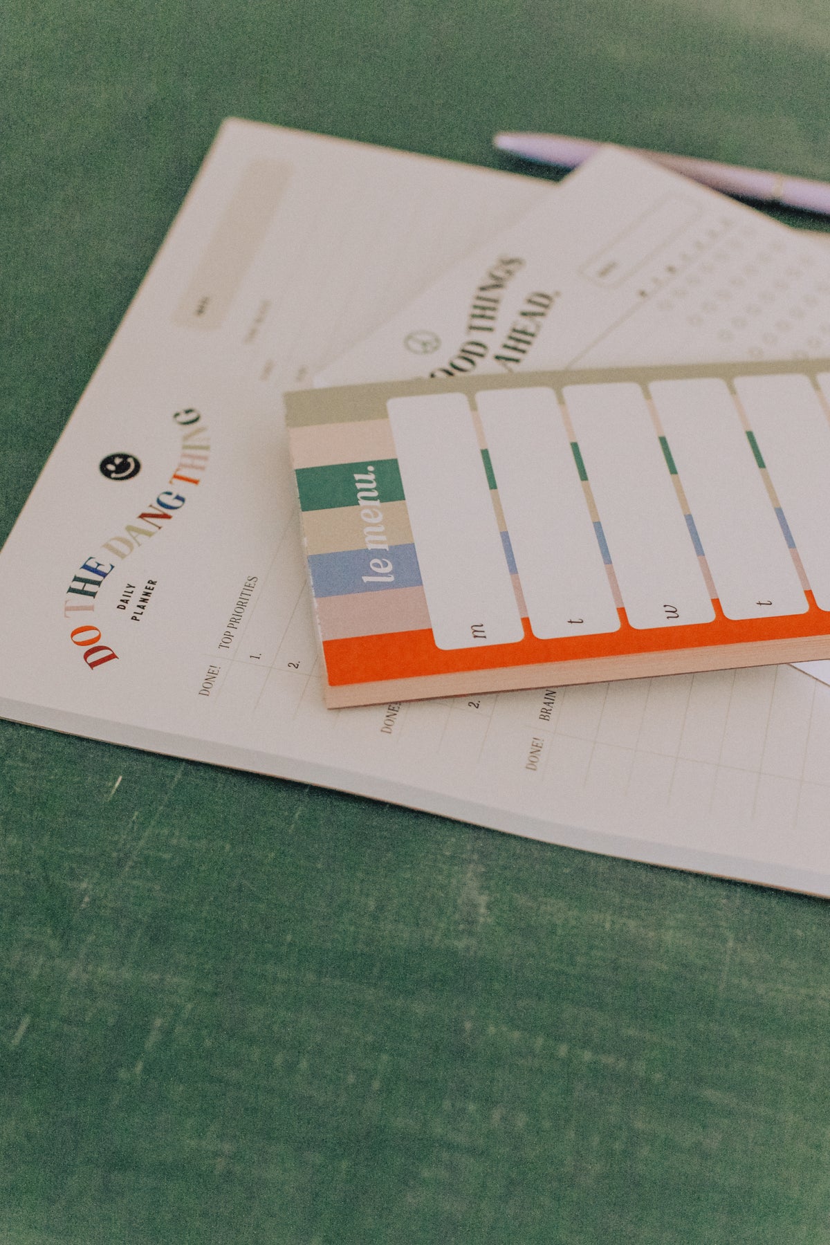 MAKE IT HAPPEN TRIO (DAILY PLANNER, MEAL PLANNER, & HABIT TRACKER PAGES)