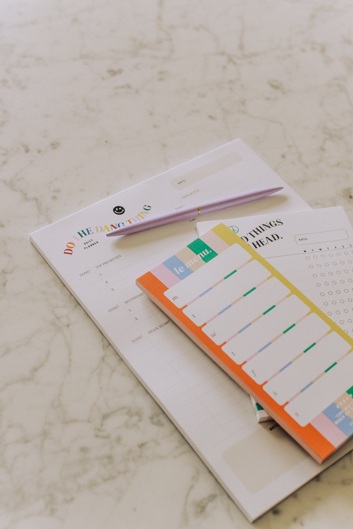 MAKE IT HAPPEN TRIO (DAILY PLANNER, MEAL PLANNER, & HABIT TRACKER PAGES)