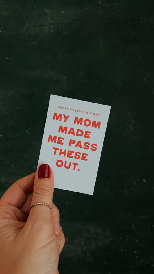 MY MOM MADE ME, BLUE (by Jessica Garvin)