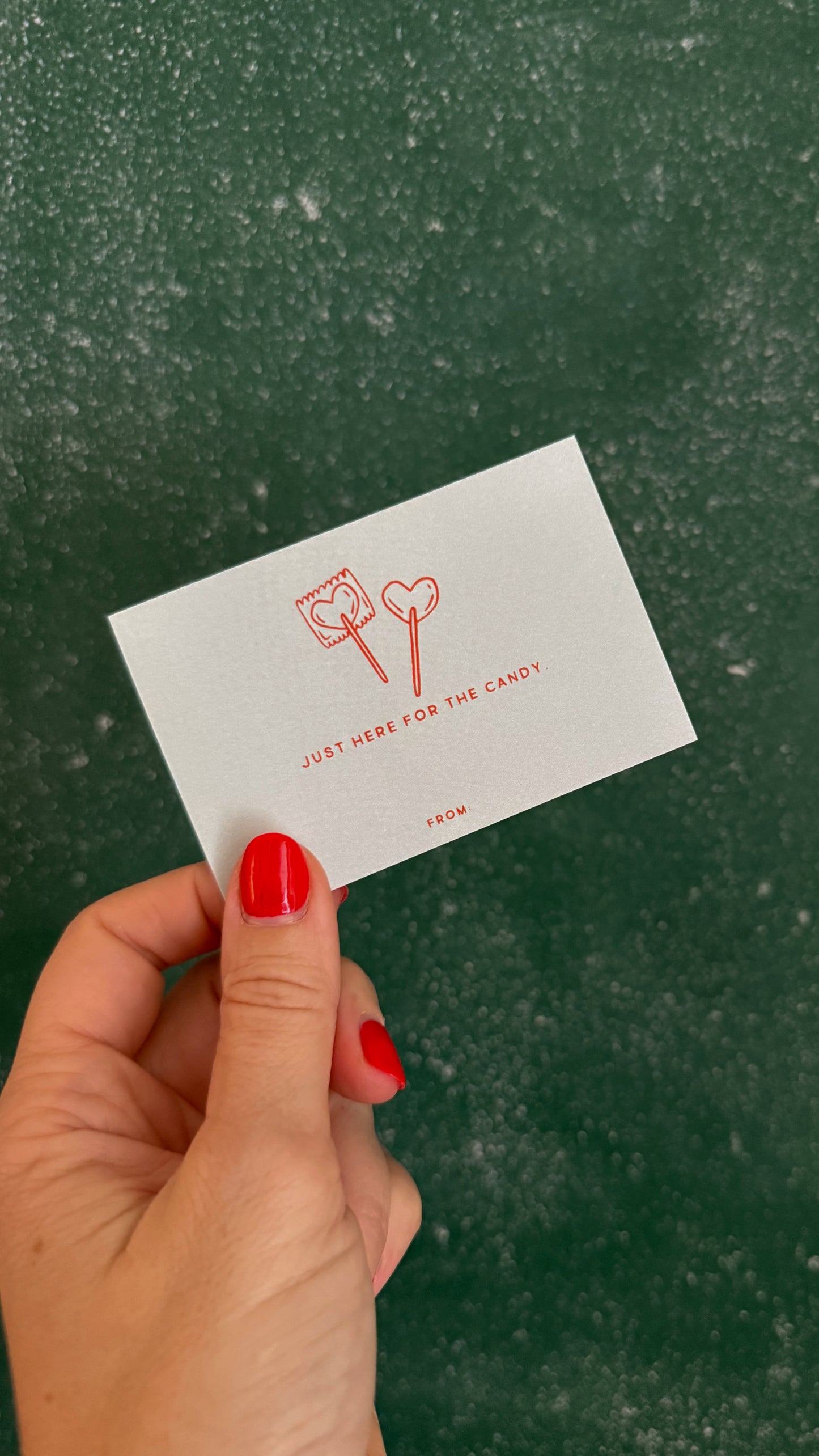 HERE FOR THE CANDY - IN MINT GREEN (by Jessica Garvin)
