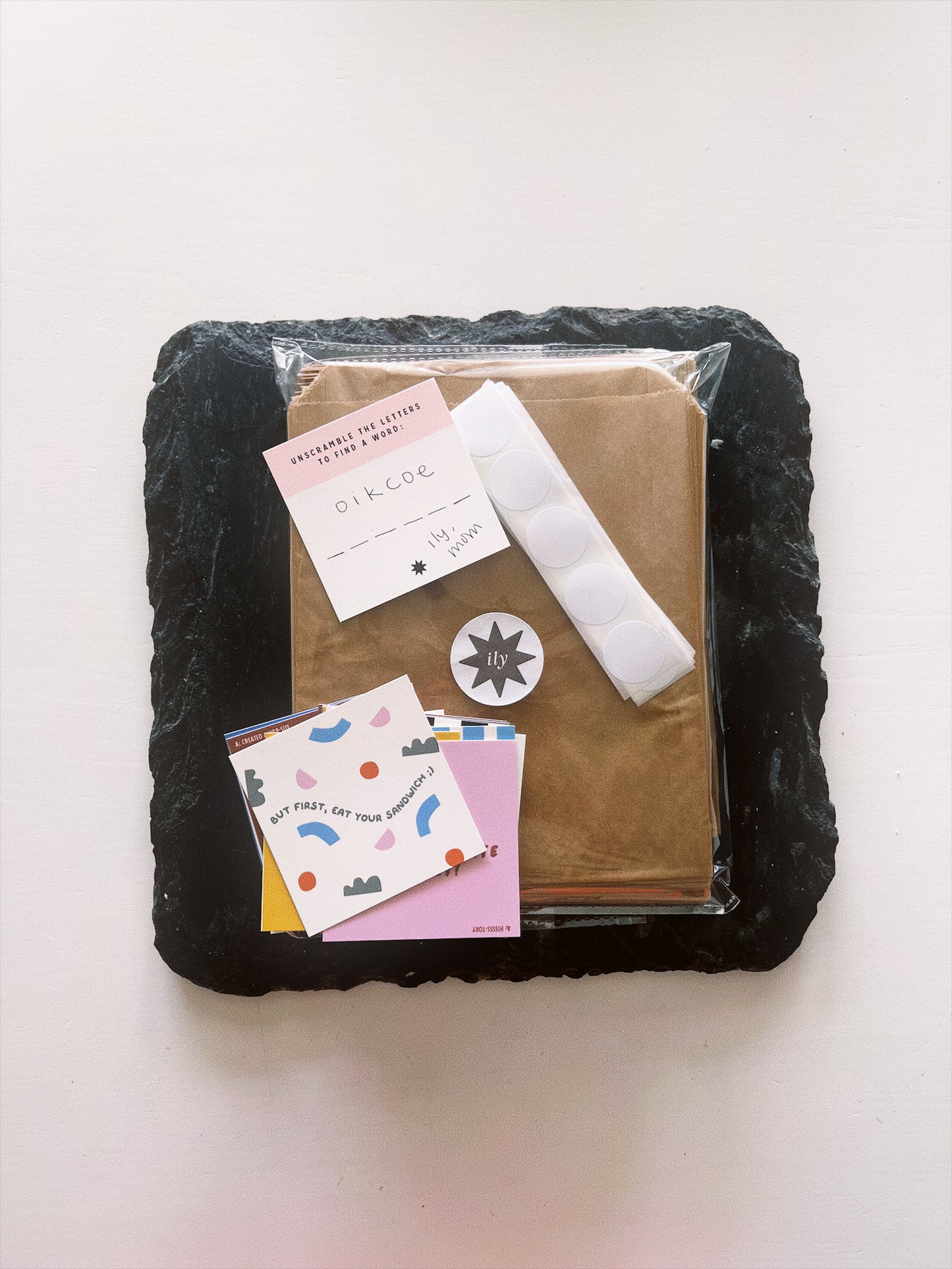 LUNCHBOX BUNDLE (KRAFT SANDWICH BAGS & LUNCHBOX NOTES)